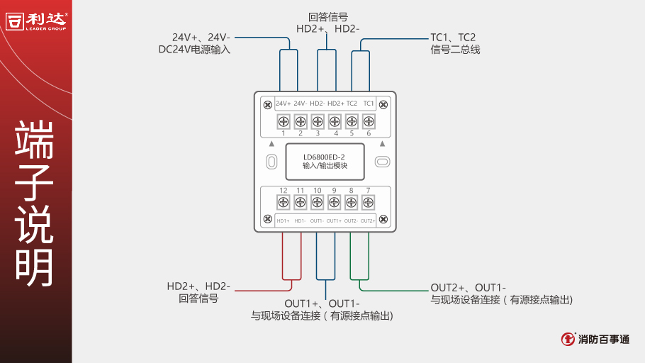 LD6800ED-2模塊端子說明